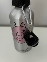 Lade das Bild in den Galerie-Viewer, CJH Trinkflasche Schweinchen Pink/Grau
