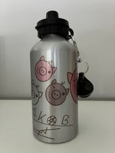 Lade das Bild in den Galerie-Viewer, CJH Trinkflasche Schweinchen Pink/Grau
