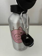 Lade das Bild in den Galerie-Viewer, CJH Trinkflasche Schweinchen Pink/Silber
